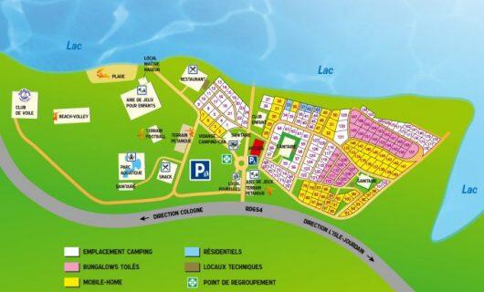 plattegrond lac de thoux